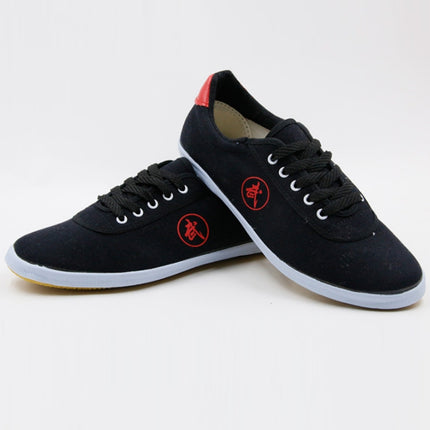 Tai Chi Martial Arts Taekwondo Performance Shoes Tendon Sole Sneakers, Size: 36/230(Black)-garmade.com