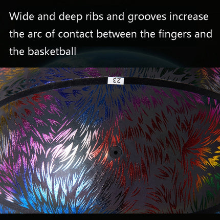 MILACHIC Number 7 Sports Cool Night Light Reflective Basketball(Reflective Purse 6733)-garmade.com