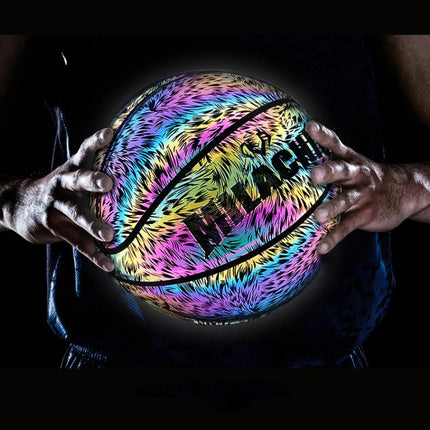 MILACHIC Number 7 Sports Cool Night Light Reflective Basketball(Reflective Purse 6733)-garmade.com
