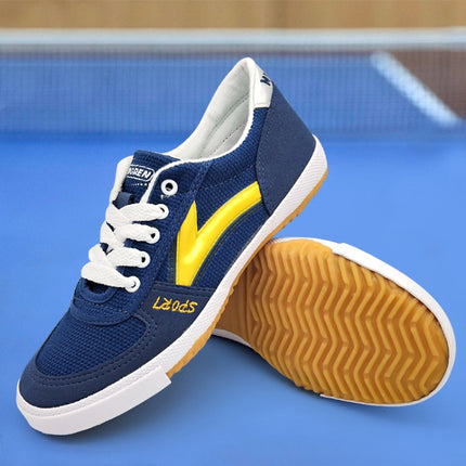 Recreational Sports Training Sneakers Tendon-Soled Antiskid Canvas Shoes, Size: 35/225(Blue)-garmade.com