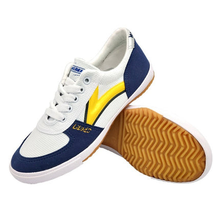 Recreational Sports Training Sneakers Tendon-Soled Antiskid Canvas Shoes, Size: 36/230(White Yellow)-garmade.com