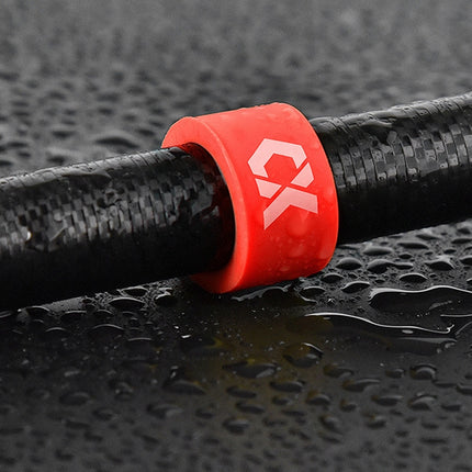 10 PCS Silicone Fishing Rod Stop Ring Anti-Skid Ring(Red Large 17mm Inner Diameter)-garmade.com