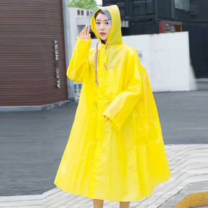 Bicycle Single Thick Raincoat Battery Car Adult Poncho, Size: L(Yellow)-garmade.com