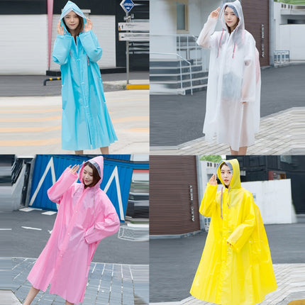 Bicycle Single Thick Raincoat Battery Car Adult Poncho, Size: L(Yellow)-garmade.com