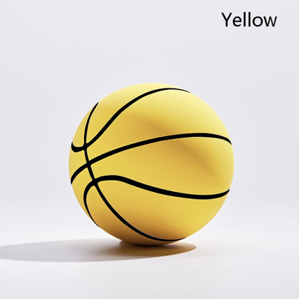 Mini Rubber Hollow Glue Stretch Training Ball(Yellow)-garmade.com