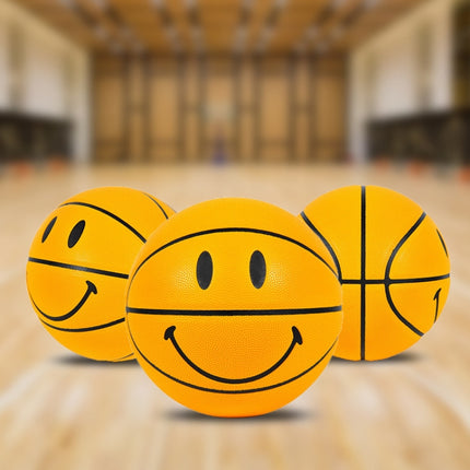 Number 7 Smiley Face Pattern PU Leather Indoor Wear-Resistant Basketball-garmade.com