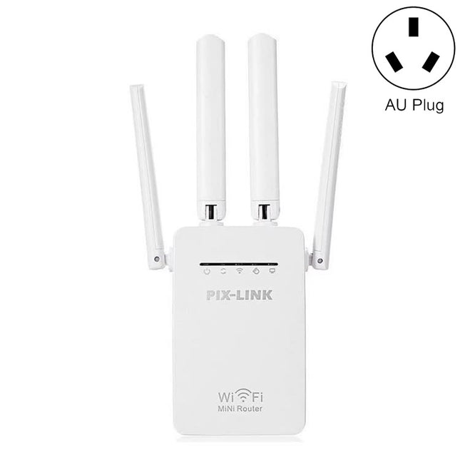PIX-LINK LV-WR09 300Mbps WiFi Range Extender Repeater Mini Router(AU Plug)-garmade.com