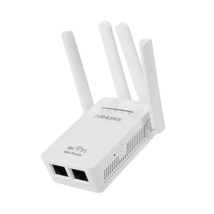 PIX-LINK LV-WR09 300Mbps WiFi Range Extender Repeater Mini Router(UK Plug)-garmade.com