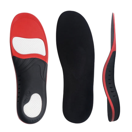JH-209 Thicken Shock-absorbing Breathable and Comfortable Insole, Size: XS 35-38(Red White + Velvet Fabric)-garmade.com