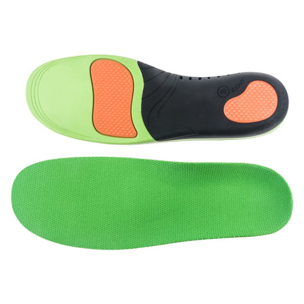 JH-209 Thicken Shock-absorbing Breathable and Comfortable Insole, Size: M 41-43(Green Orange + bk Mesh Cloth)-garmade.com