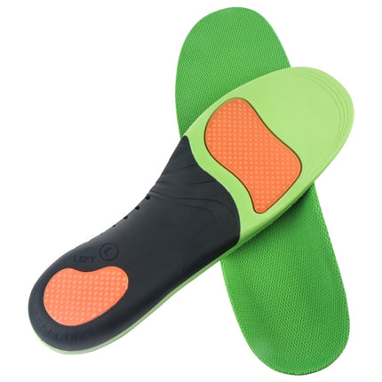 JH-209 Thicken Shock-absorbing Breathable and Comfortable Insole, Size: M 41-43(Green Orange + bk Mesh Cloth)-garmade.com