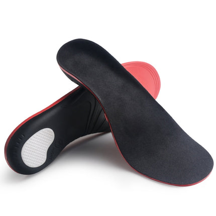 JH-209 Thicken Shock-absorbing Breathable and Comfortable Insole, Size: M 41-43(Red White + Velvet Fabric)-garmade.com