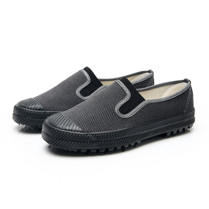 LuTai Men Labour Protection Work Shoes Farmland Harvesting Wear-Resistant Rubber Sole Shoes, Size: 38(Gray)-garmade.com