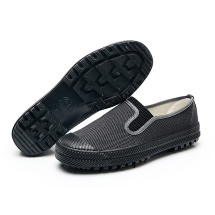 LuTai Men Labour Protection Work Shoes Farmland Harvesting Wear-Resistant Rubber Sole Shoes, Size: 38(Gray)-garmade.com