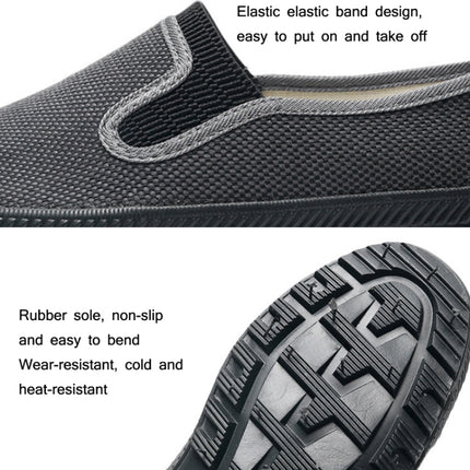 LuTai Men Labour Protection Work Shoes Farmland Harvesting Wear-Resistant Rubber Sole Shoes, Size: 38(Gray)-garmade.com