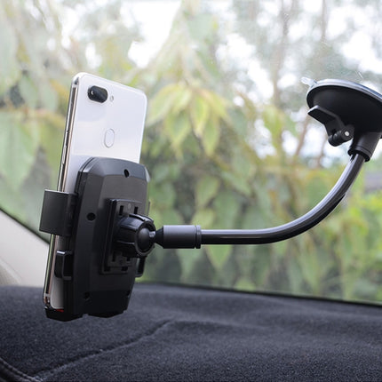 Car Windshield Automatic Lock Phone Holder(Black)-garmade.com