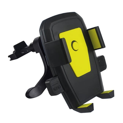 2 PCS Car Air-conditioning Air Outlet Hook Type Mobile Phone Holder(Yellow)-garmade.com