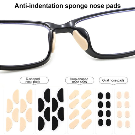 20 PCS Glasses Nose Strip Soft EVA Sponge Nose Mat Comfortable No Pressure Mark Does Not Remove Makeup Anti-Height Eye Frame Nose(Skin Color 1.5mm)-garmade.com