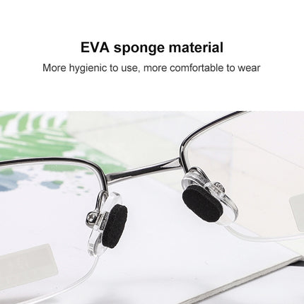 20 PCS Glasses Nose Strip Soft EVA Sponge Nose Mat Comfortable No Pressure Mark Does Not Remove Makeup Anti-Height Eye Frame Nose(Black 1.0mm)-garmade.com