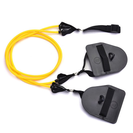 Swimming Land Arm Force Trainer Paddles Webbed Freestyle Shore Trainer, Colour: 20 Pound (Yellow)-garmade.com