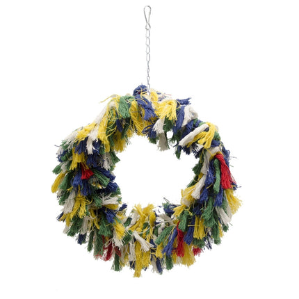 Bird Chew Toy Parrot Swing Cotton Rope Ring Swing Cotton Ring, Specification: 200g-garmade.com