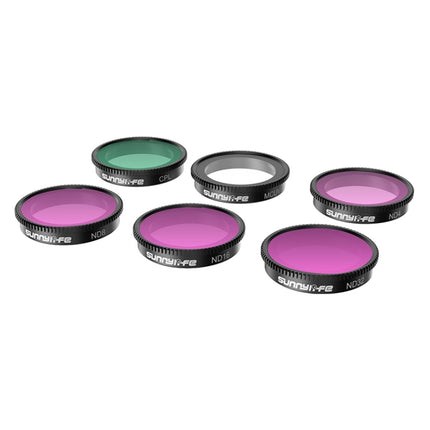 Sunnylife 6 in 1 CPL+UV+ND4+ND8+ND16+ND32 Filter For Insta360 GO 2-garmade.com