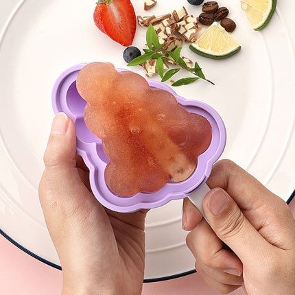 3 PCS Household Silicone Popsicle Ice Cream Mold With Lid, Specification: Grape-garmade.com