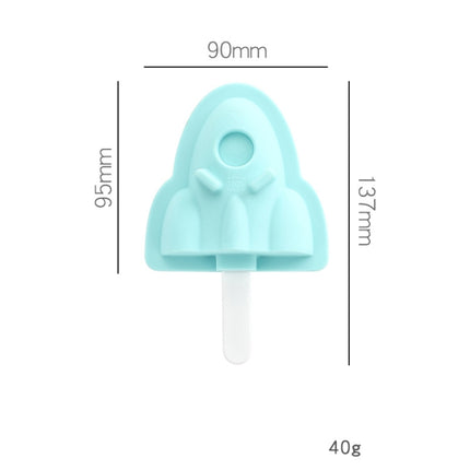 3 PCS Household Silicone Popsicle Ice Cream Mold With Lid, Specification: Rocket-garmade.com