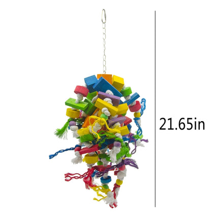 Medium Large Parrot Toy Bird Toy Cotton Rope Sword Hemp Rope Bite Toys-garmade.com