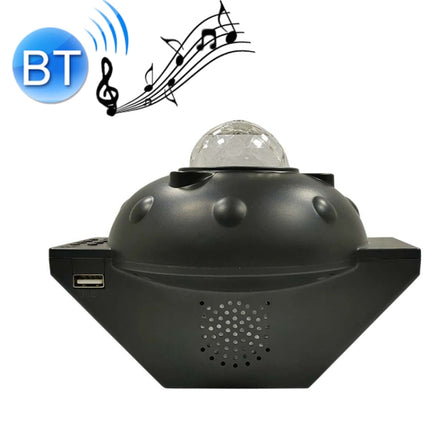 SC522-01 USB Bluetooth Music Watermark Starry Sky Projection Light LED Stage Light Night Light(Black)-garmade.com
