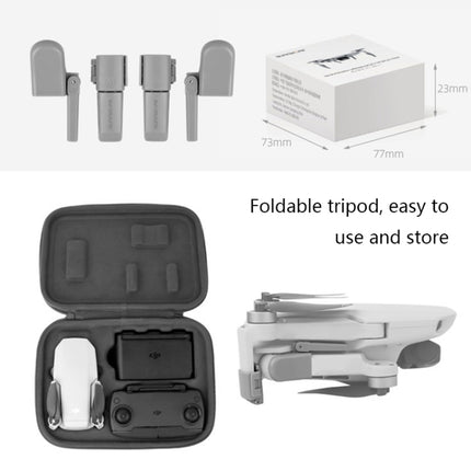 Sunnylife Foldable Heightened Landing Gear Holder For DJI Mini 2 (Grey)-garmade.com
