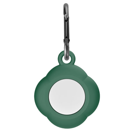3 PCS Tracker Anti-Lost Silicone Protective Cover with Carabiner for AirtTag(Green)-garmade.com