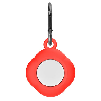 3 PCS Tracker Anti-Lost Silicone Protective Cover with Carabiner for AirtTag(Red)-garmade.com