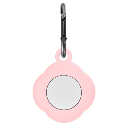 3 PCS Tracker Anti-Lost Silicone Protective Cover with Carabiner for AirtTag(Pink)-garmade.com