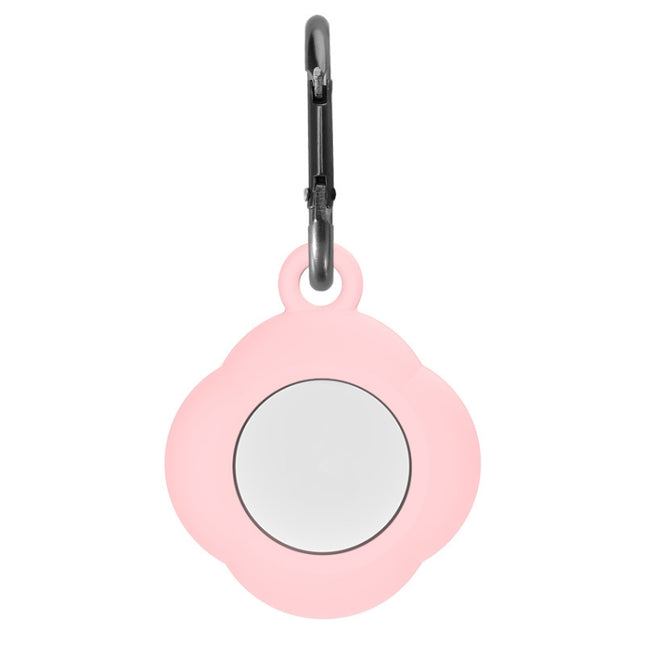 3 PCS Tracker Anti-Lost Silicone Protective Cover with Carabiner for AirtTag(Pink)-garmade.com