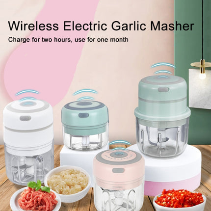 ZM-14 Household Mini Wireless Electric Garlic Masher, Colour: Pink High Cup 250ml + Small Cup 100ml-garmade.com
