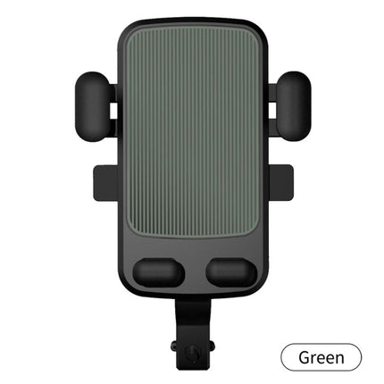 2 PCS Motorcycle Electrical Pedal Car Self-Lock Bracket Riding One-Button Shrink Mobile Phone Holder(Green M1)-garmade.com