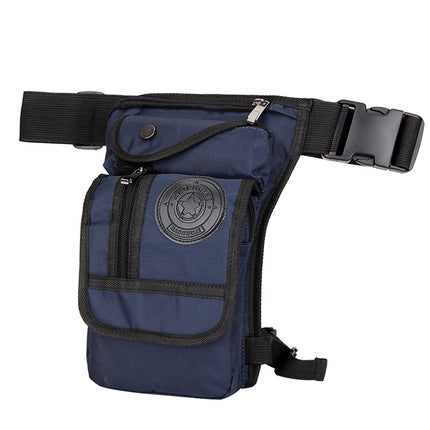HaoShuai 325 Multi-Function Nylon Leg Bag Mountaineering Outdoor Travel Sports Convenient Waist Bag(Blue)-garmade.com