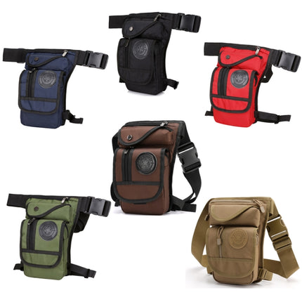 HaoShuai 325 Multi-Function Nylon Leg Bag Mountaineering Outdoor Travel Sports Convenient Waist Bag(Khaki)-garmade.com