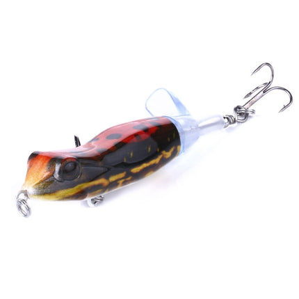 HENGJIA PE021 9.5cm/11g Frog Water Tartr Wood Bait Road Sub-Propeller Fish Bait(2)-garmade.com