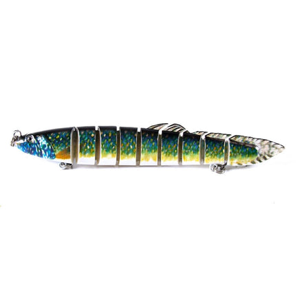 HENGJIA Multi-Segment Fish Bait Fake Fish Bait Luya Loach Bait(2 14cm 21.4g)-garmade.com