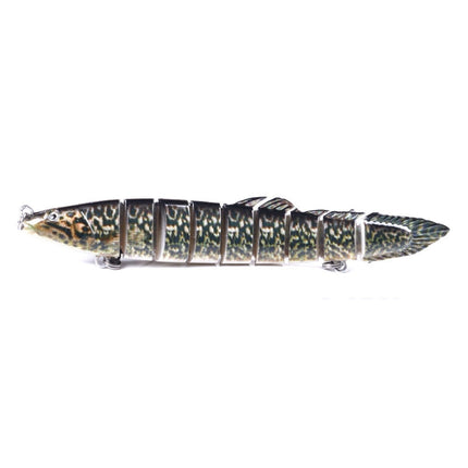 HENGJIA Multi-Segment Fish Bait Fake Fish Bait Luya Loach Bait(7 14cm 21.4g)-garmade.com