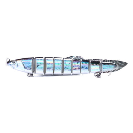 HENGJIA Multi-Segment Fish Bait Fake Fish Bait Luya Loach Bait(9 14cm 21.4g)-garmade.com