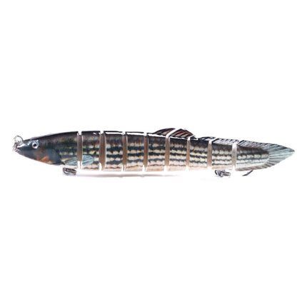 HENGJIA Multi-Segment Fish Bait Fake Fish Bait Luya Loach Bait(10 14cm 21.4g)-garmade.com