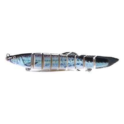 HENGJIA Multi-Segment Fish Bait Fake Fish Bait Luya Loach Bait(12 14cm 21.4g)-garmade.com