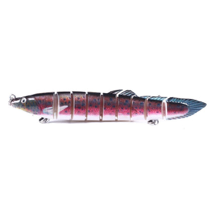 HENGJIA Multi-Segment Fish Bait Fake Fish Bait Luya Loach Bait(13 14cm 21.4g)-garmade.com