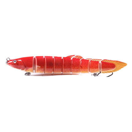 HENGJIA Multi-Segment Fish Bait Fake Fish Bait Luya Loach Bait(14 14cm 21.4g)-garmade.com