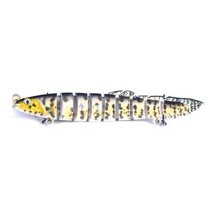 HENGJIA Multi-Segment Fish Bait Fake Fish Bait Luya Loach Bait(2 10cm 10g)-garmade.com