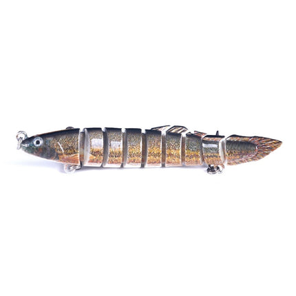 HENGJIA Multi-Segment Fish Bait Fake Fish Bait Luya Loach Bait(7 10cm 10g)-garmade.com