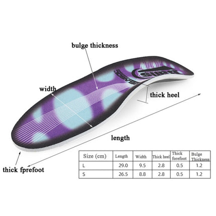 2 Pairs Flat Foot Valgus X-Leg Correction Insoles Men And Women Sports Insoles, Size: L（40-46)-garmade.com